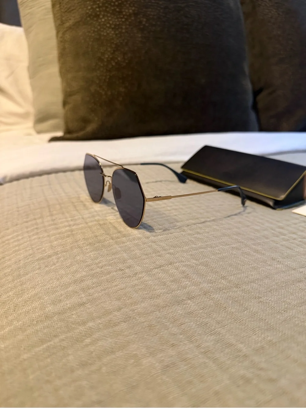 Fendi sunglasses gold